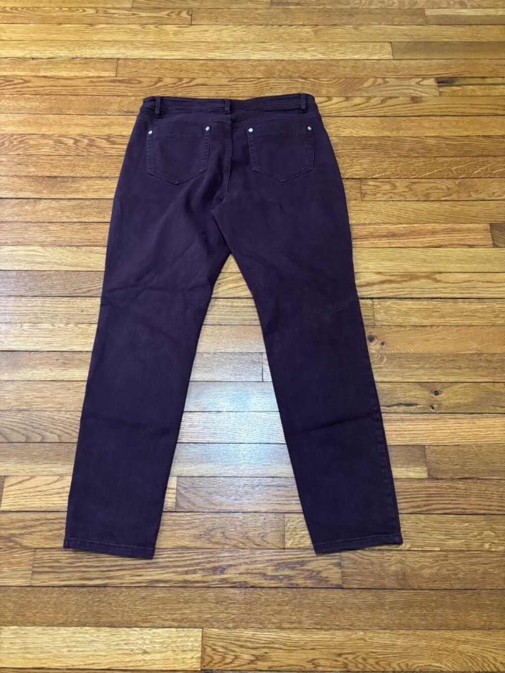 J Jill Womens Jeans Size 10 Purple Authentic Fit Slim Ankle Stretch Denim - Picture 6 of 6